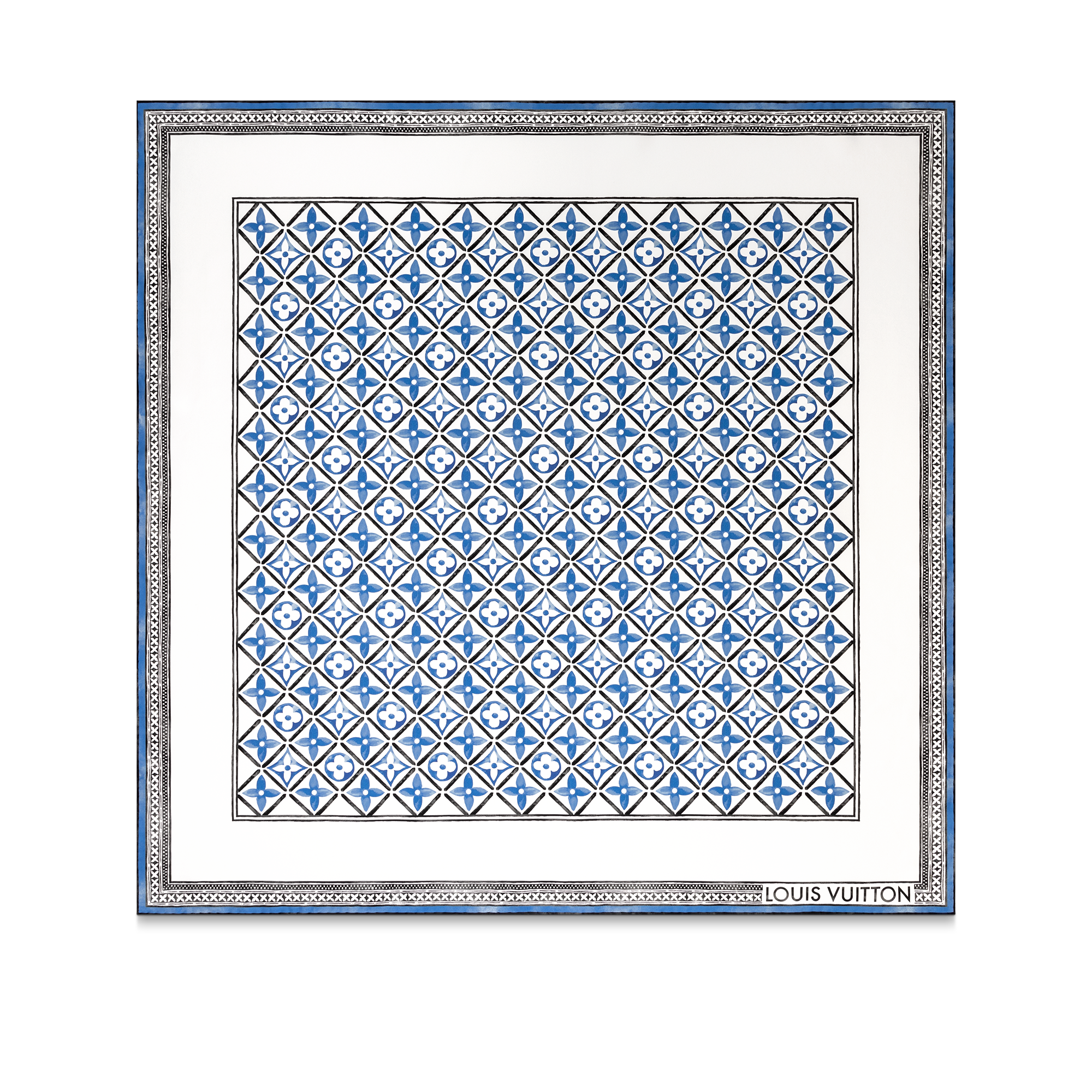 Monogram Flower Tile 90 方巾S00 - 方巾及長絲巾- M78981 | LOUIS 